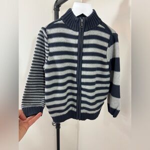 Tea collection zip front sweater